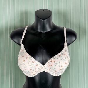 Lucky Brand NWT Women's 36C Light Pink Floral Super Soft Underwire Support Bra